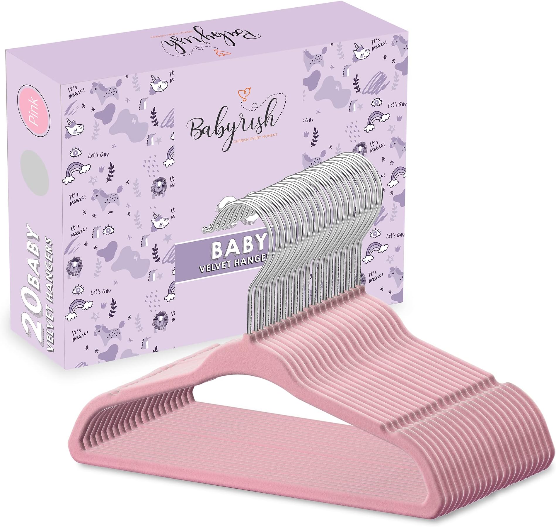 Ulimart Baby Hangers Velvet 50 Pack11.4 Inch,Baby Clothes