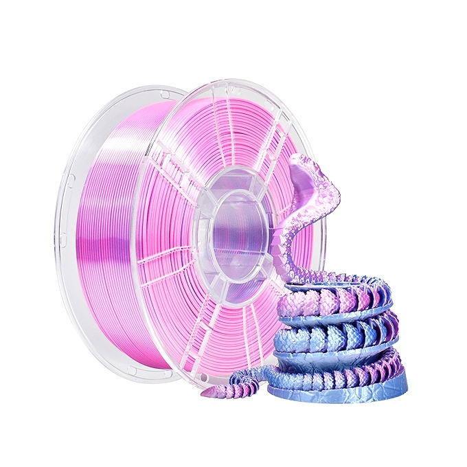 iBOSS 双色丝滑PLA 3D打印耗材 (紫银色)