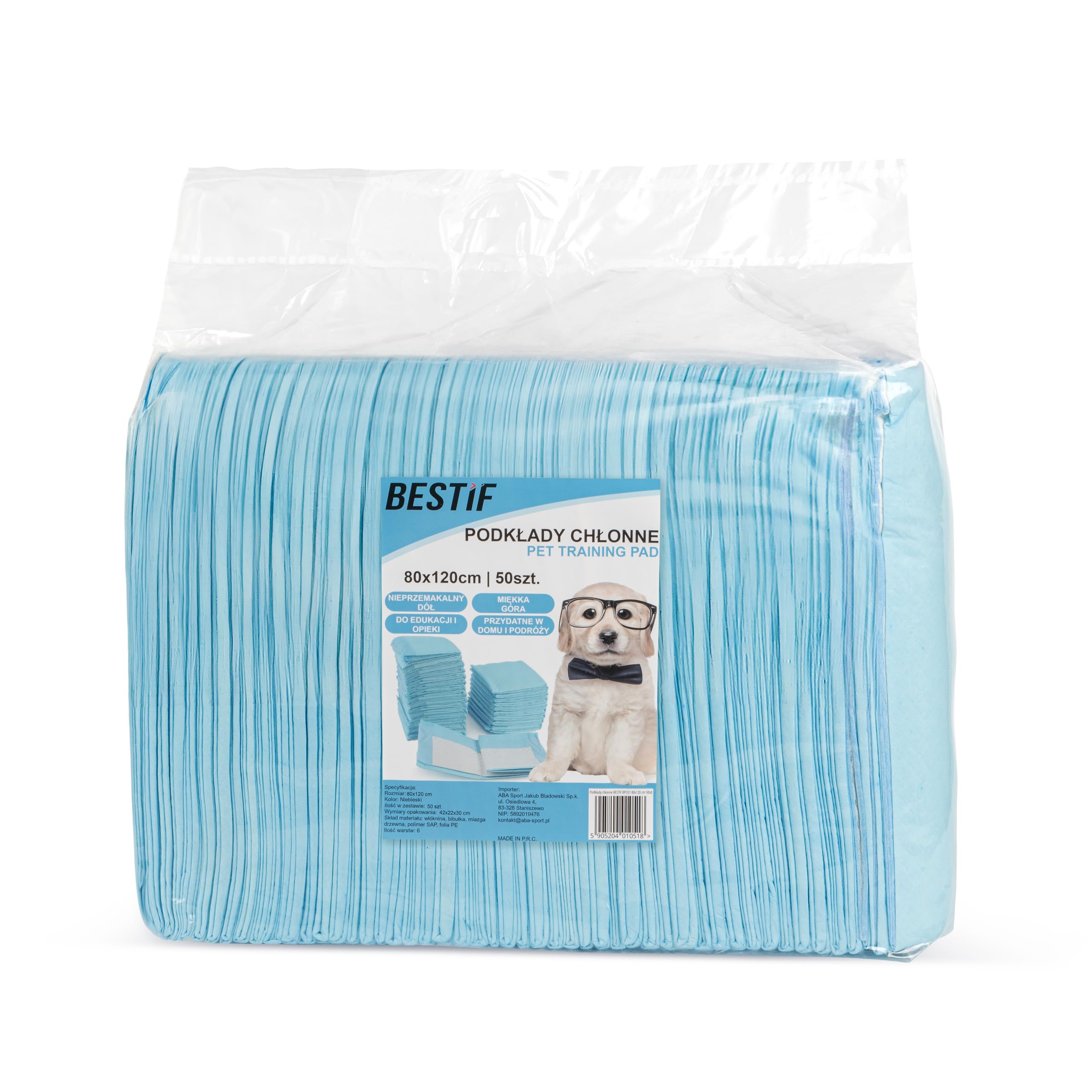 Set di 100 cuscinetti per allenamento per cani e cuccioli, a prova di perdite, a 6 strati (50, 80 x 120 cm)