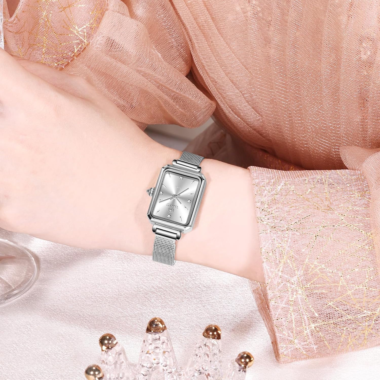 Watch for Women Small Wrists Watches for Ladies Luxury Mesh Band Watches for Womens Casual Dress Womens Watch Waterproof Analog - Image 9