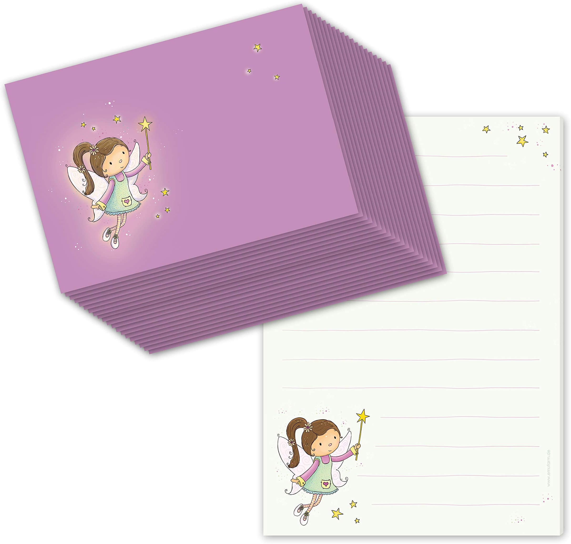 Briefpapier Set A5 Mit Umschlägen - Papagei Tropen Design Für Kinder