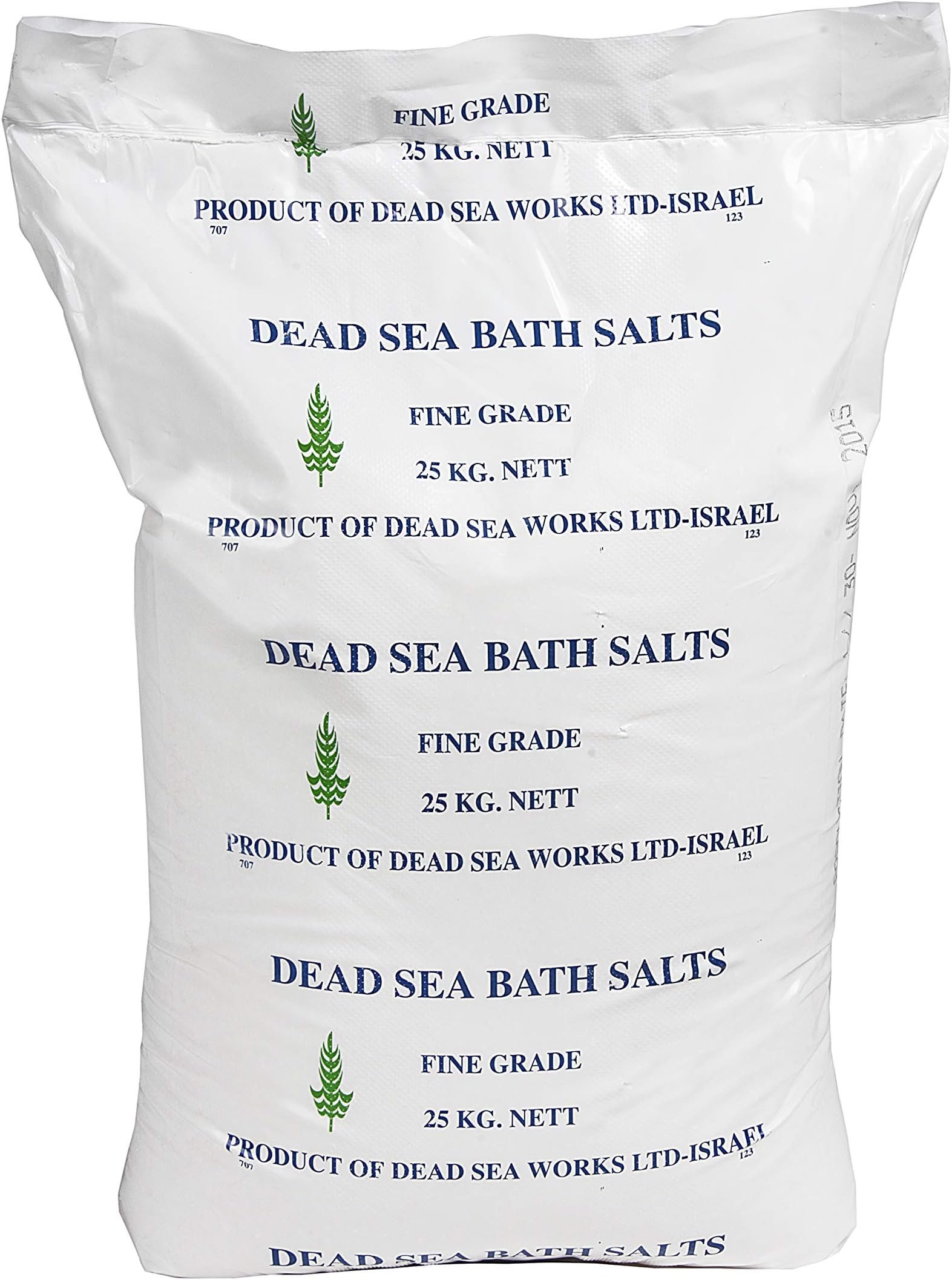 Fine Dead Sea Bath Salt - Detoxifying Relaxing Therapeutic Salts - Bulk 25kg Bag