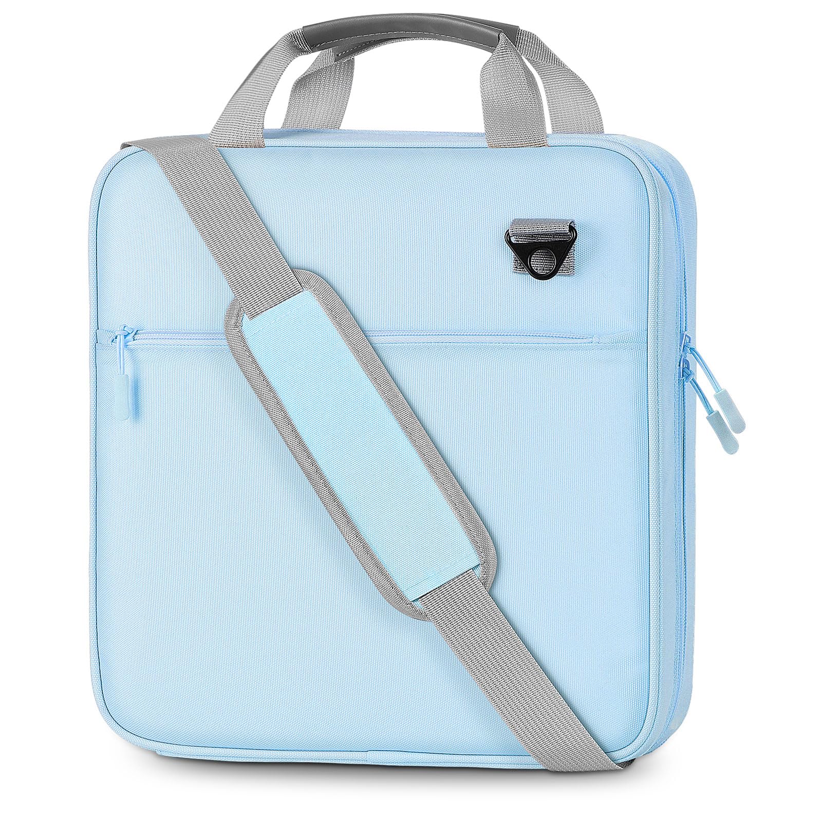 MoKo Zipper Binder, 3 Inch 3 ring Binder with Zipper,700 Sheets Capacity Zipper Binder with Shoulder Strap & Handle,Multi-Pocket Zipper Binder