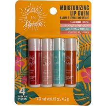Solo en Ibiza Moisturizing Lip Balm 4-Pack, 4.2 g Each