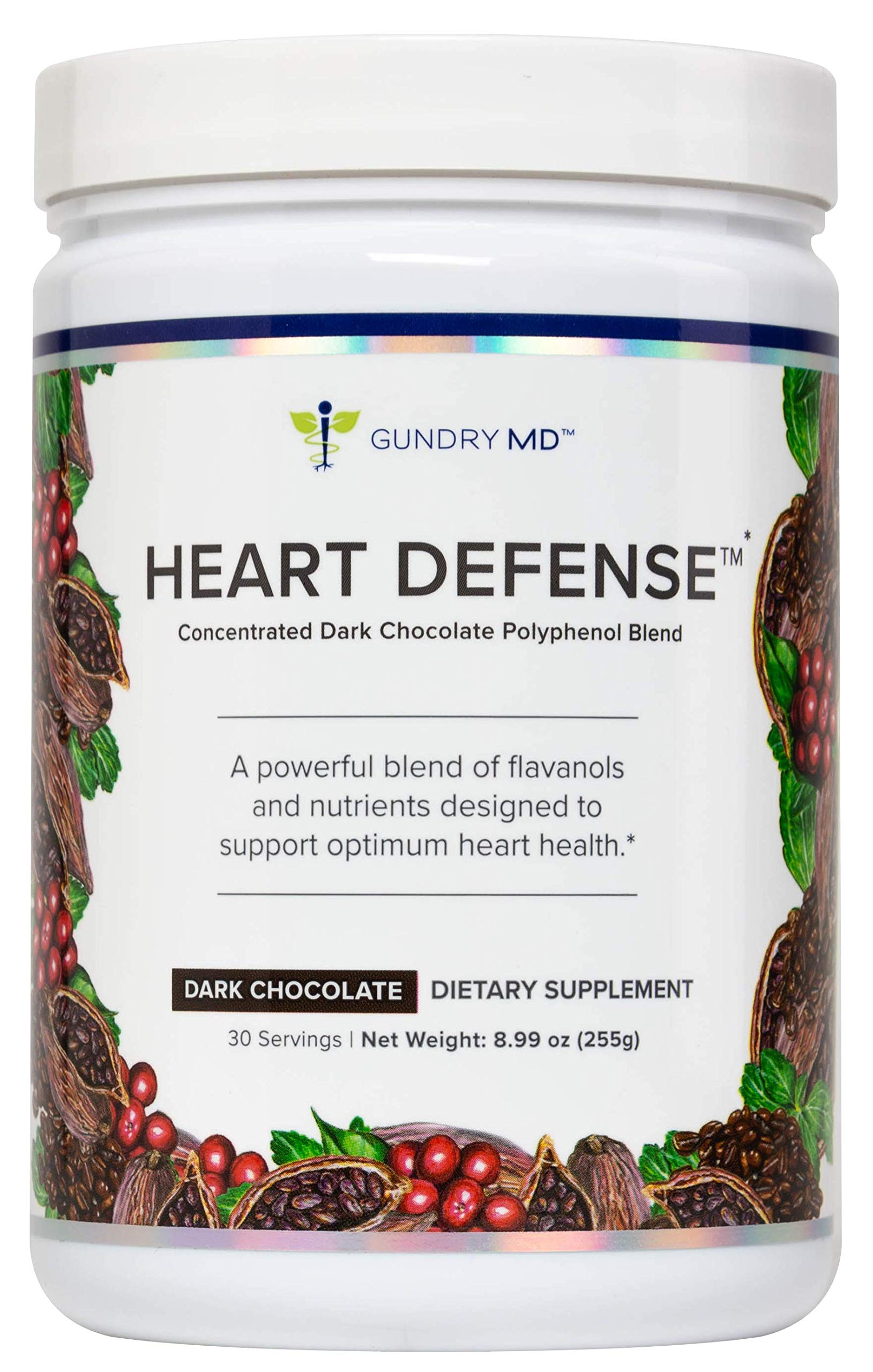 Gundry MD® Heart Defense™ Concentrated Dark Chocolate Polyphenol Blend, 30 Servings