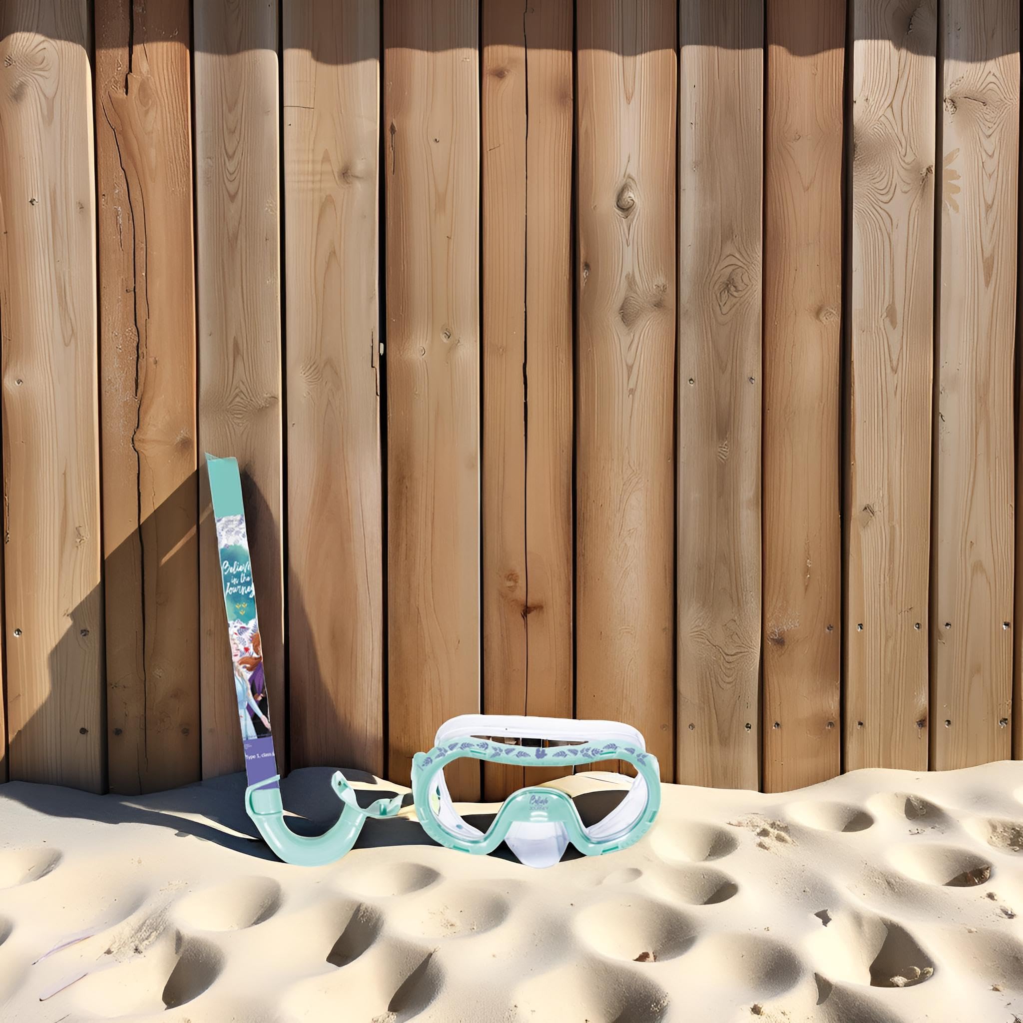 ARDITEX Set snorkeling per bambini con maschera e boccaglio Elsa e Anna Disney Frozen – Maschera regolabile 14x20,5x11 cm, tubo 33 cm, dai 3 anni, ideale per mare piscina e vacanze