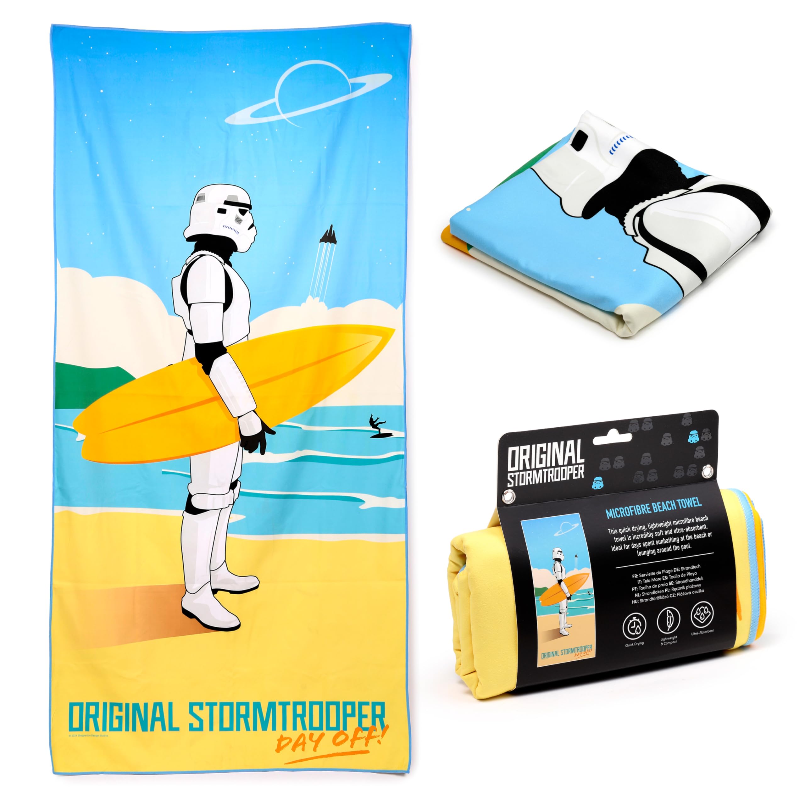 Puckator The Original Stormtrooper Surf Day Off Microfibre Beach Towel