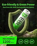 EBL AAA Rechargeable Batteries(28-Counts) Pre-Charged High Capacity 1.2V 1100mAh Ni-MH Rechargeable Battery(Battery Case Included)