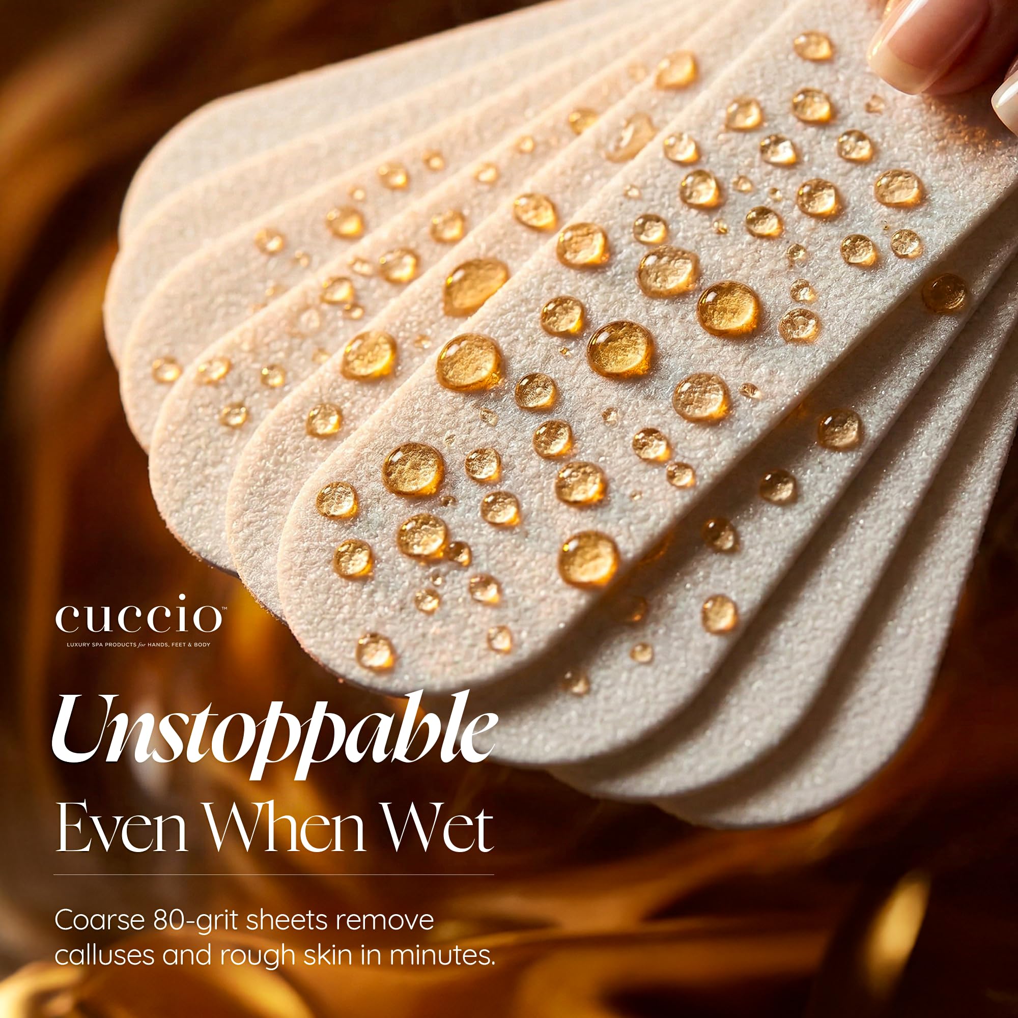 Cuccio 50 x wkład biały o ziarnistości 180 (do pilnika pedi ze stali nierdzewnej), 1 szt