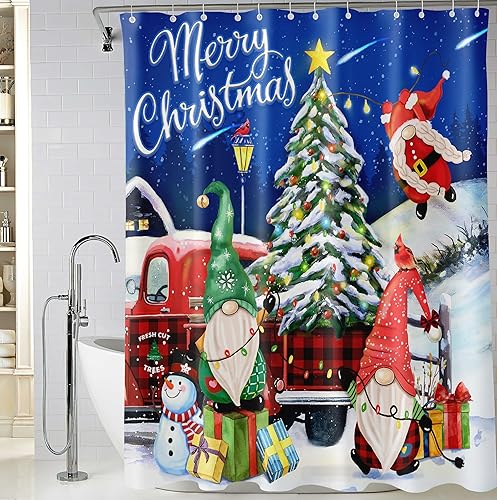 Miniatura 3 de BIVINAR Cortina de ducha de Halloween, calabazas de Halloween, cortinas de ducha de murciélago negro para baño, 72 x 72 pulgadas