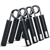 Grip Strength Trainer 4 Pack,50LB-200LB Metal Hand Grip Strengthener,Non-Slip Heavy-Duty Forearm Exerciser,Hand Gripper for Muscle Building and Hand Rehabilitation Exercising