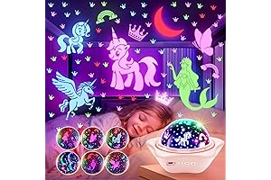 ONE FIRE Unicorn Night Light Projector for Girls
