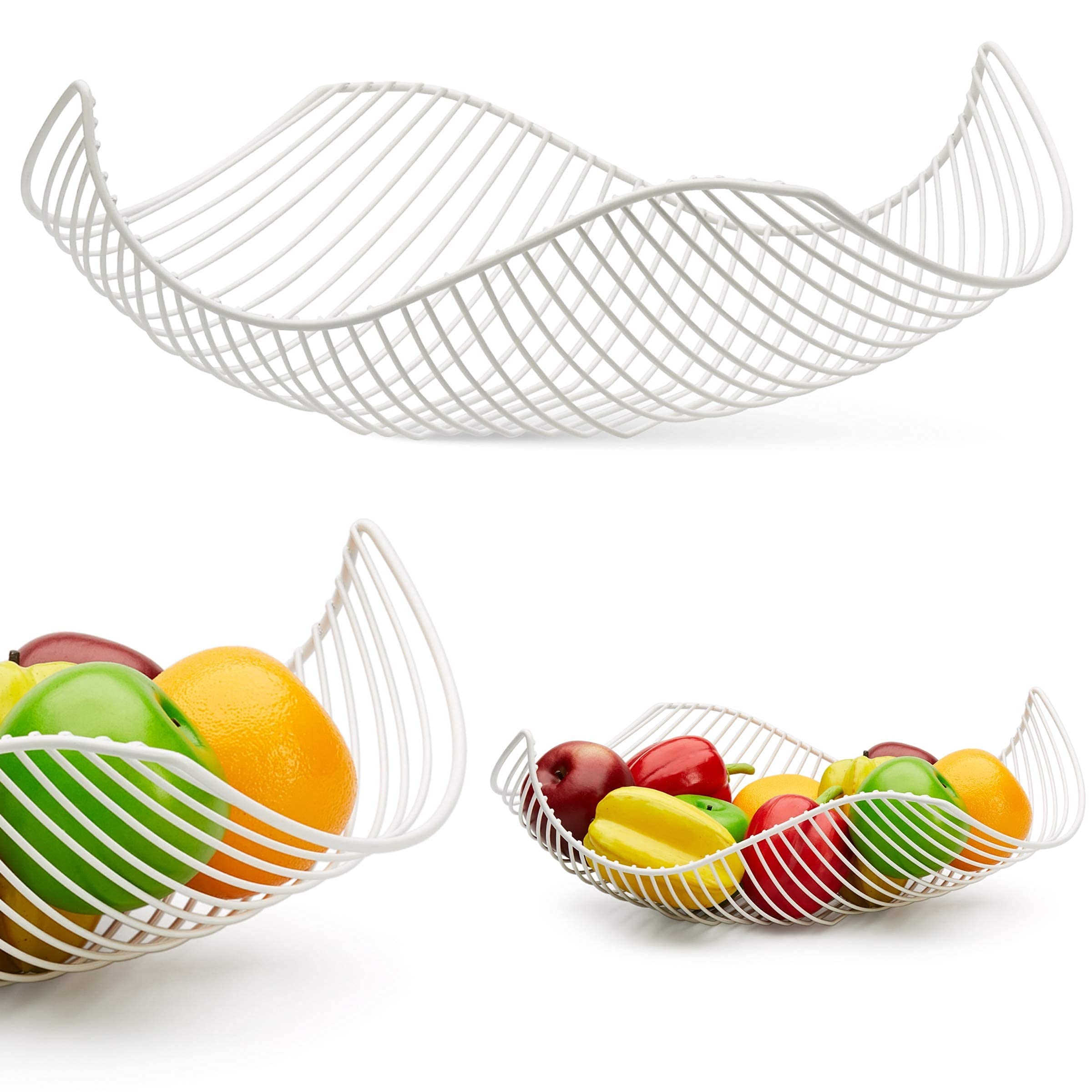 Buy Vistella Fruit Bowl Basket in Matte White 6 Colors Available