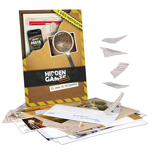 Immagine del prodotto Hidden Games Luogo del Reato - Il 1° caso - IL CASO DI VILLASETIA - Italiana - Gioco realistico della scena del crimine, gioco emozionante del detective, gioco della stanza di fuga