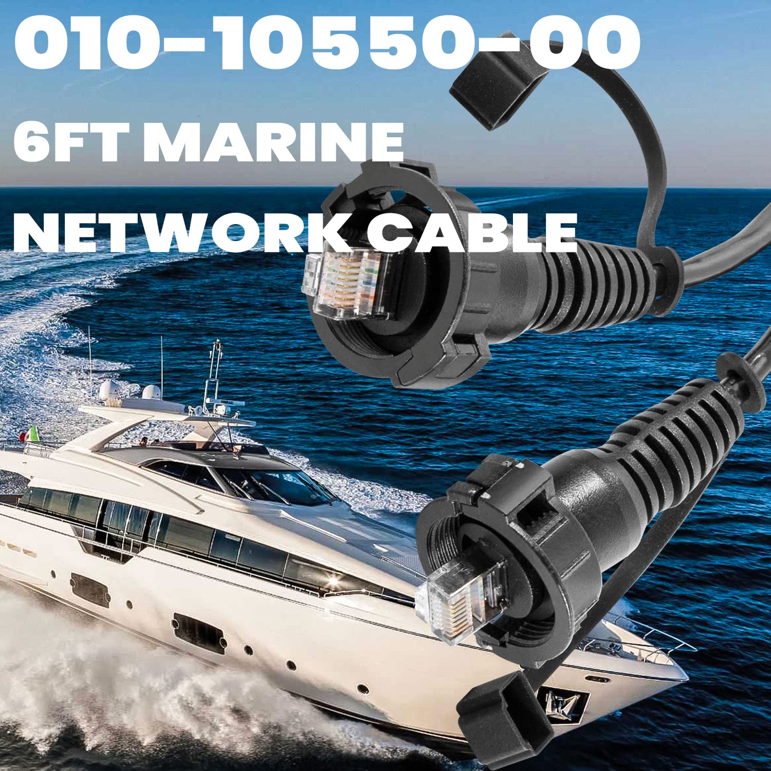 sevencow for Garmin 6FT Marine Network Cable RJ45 010-10550-00 for Garmin Navigation Screen Models