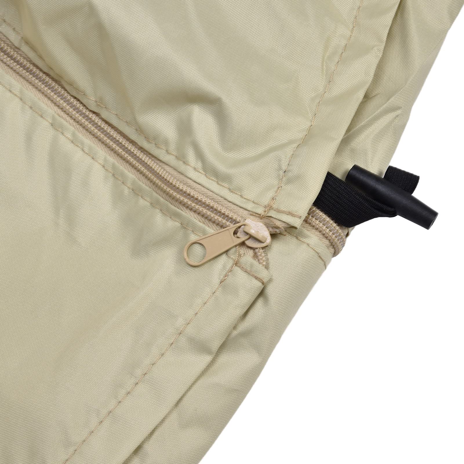 Lybunair 79x53x50.8cm Outdoor Dog Cage Cover Sunshade Impermeable Pet Kennel for Wire Dog Cages (Beige)