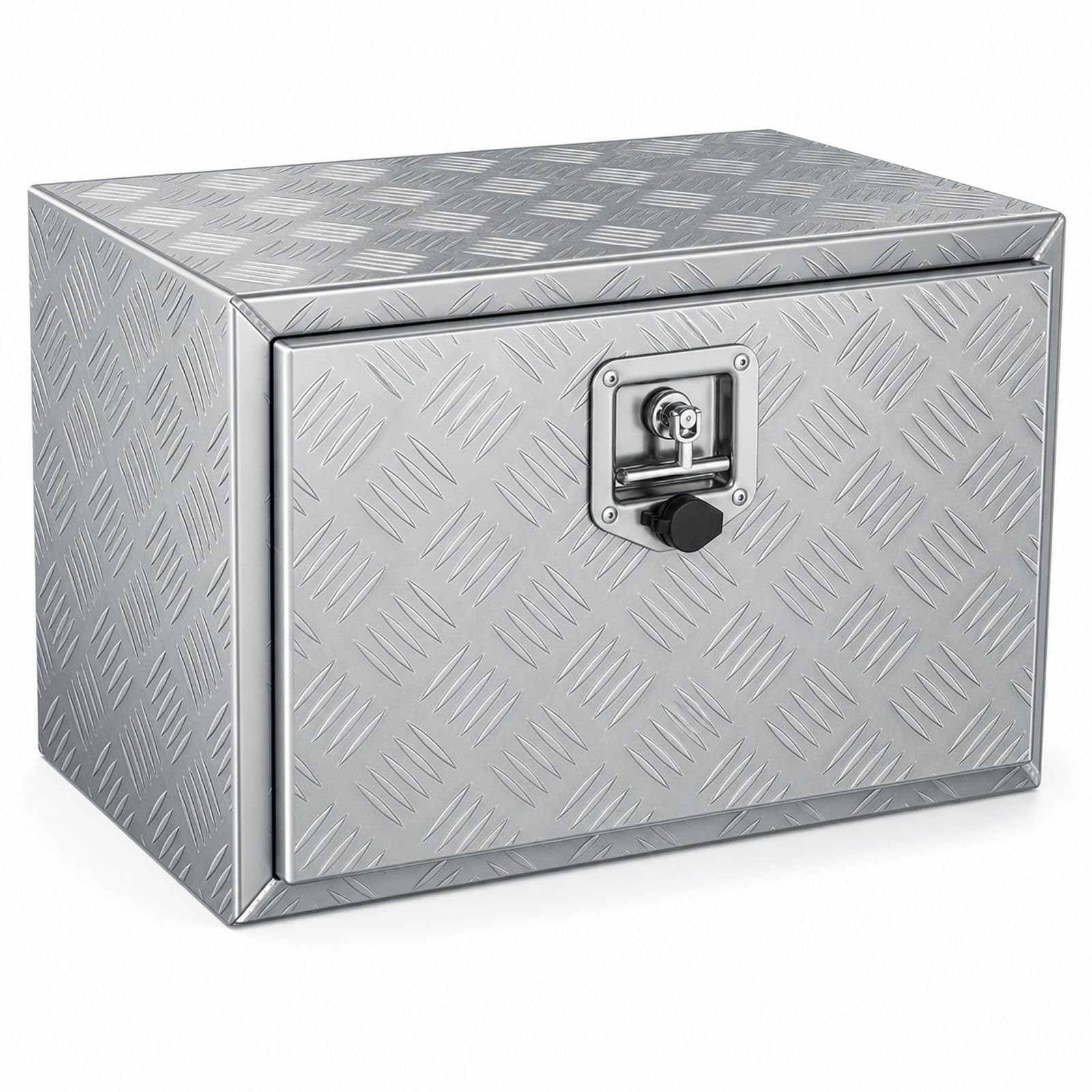 Aluminiowa skrzynia podwoziowa z zamkiem i kluczami do pick-upa, ciężarówki, vana, przyczepy i kampera
