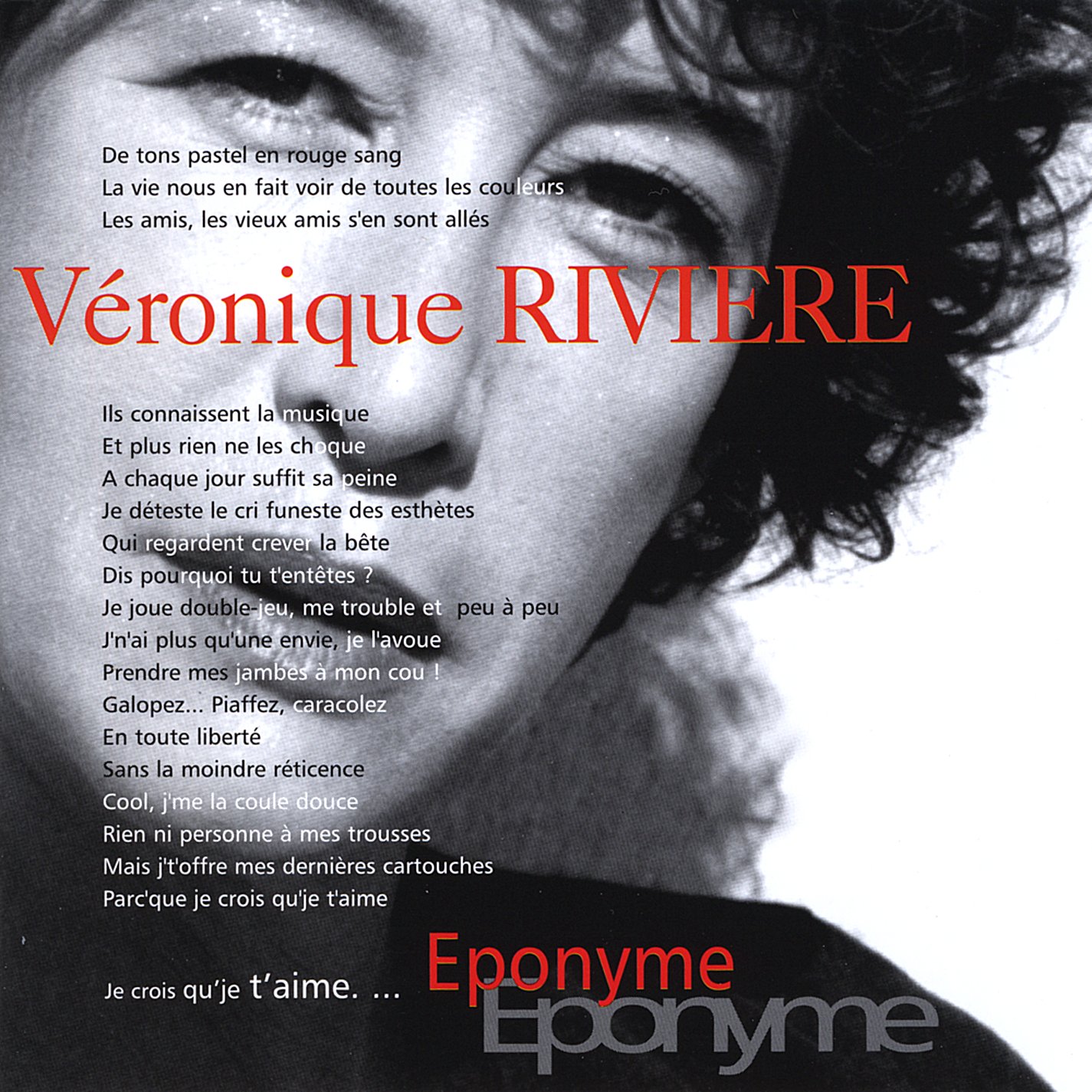 Eponyme [Audio CD] Riviere, Veronique