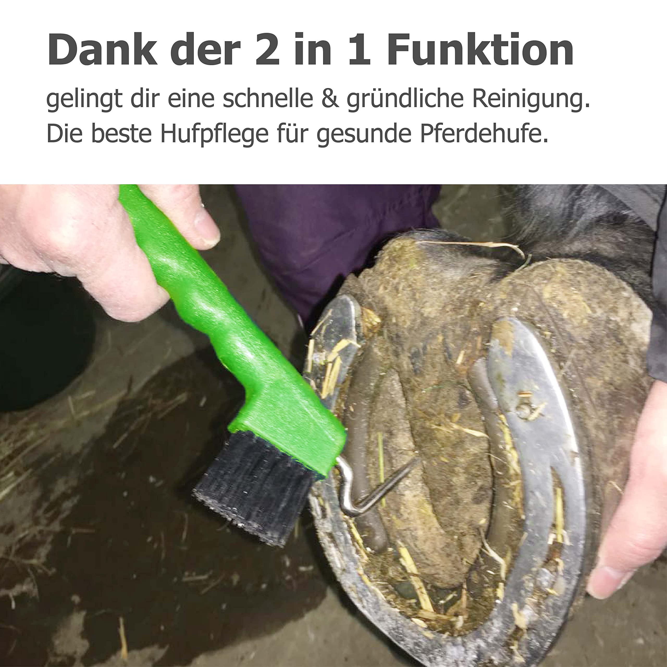 Raschietto Zoccoli Cavalli Con Spazzola | Impugnatura Ergonomica Antiscivolo - Foto 7