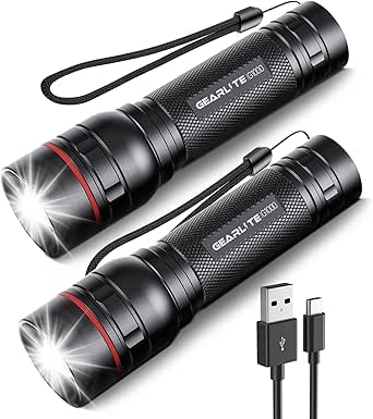 Lampe de poche puissante à 3 modes zoomable LED verte pour