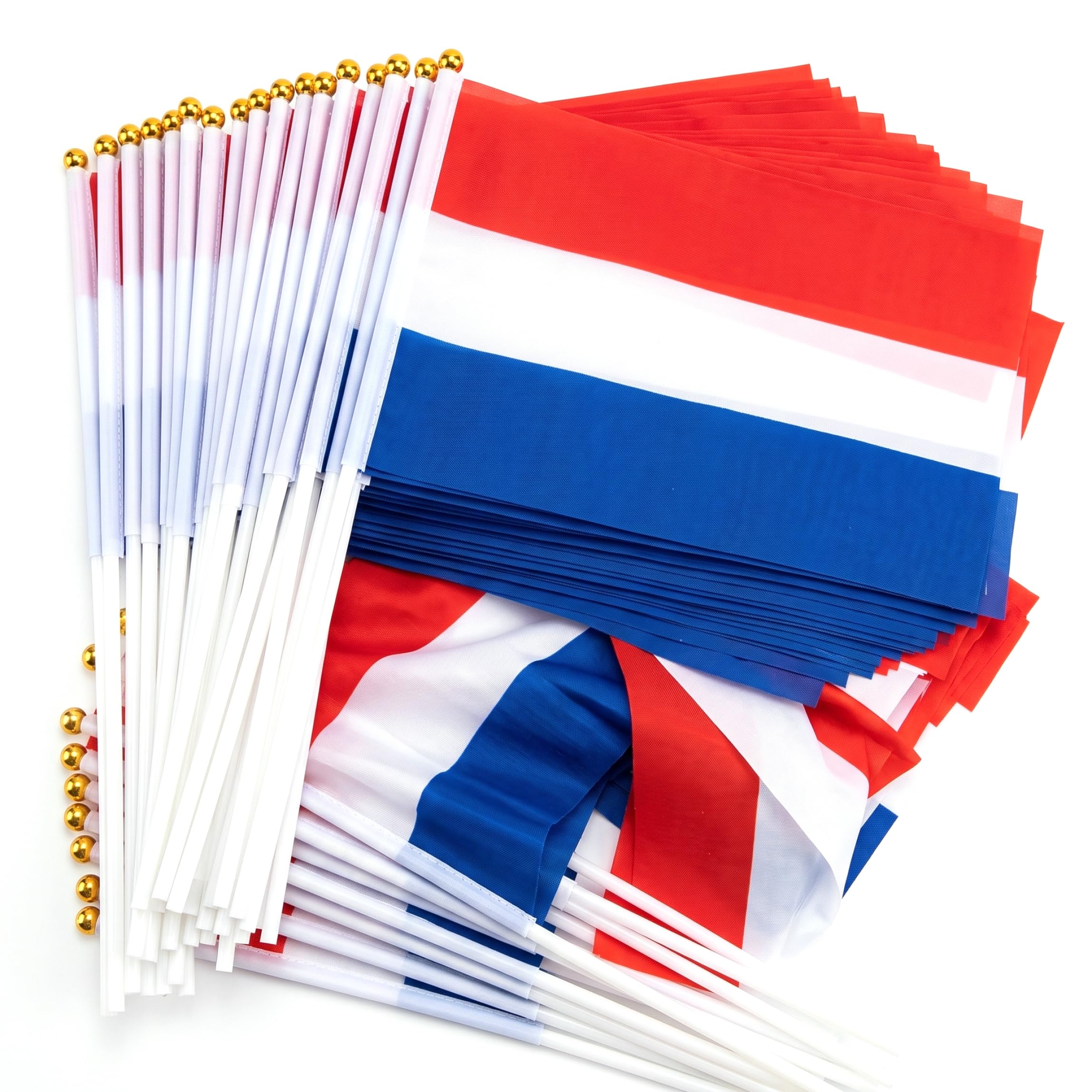Drapeau miniature Pays-Bas à calotte dorée pour réception et événement officiel