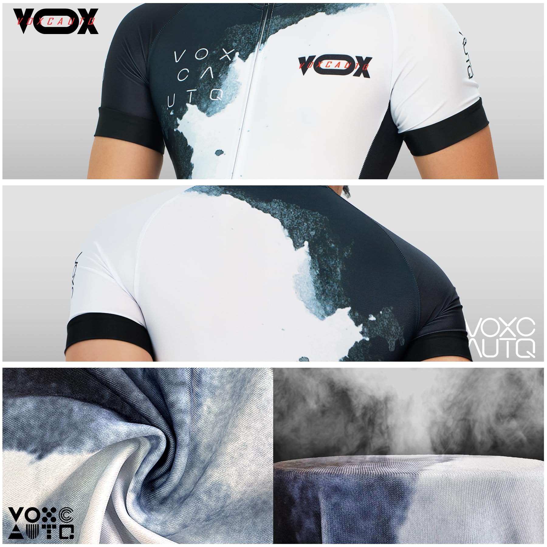 Mono Ciclismo Hombre Manga Corta con Badana Engrosada | Trisuit Traje de Bicicleta Carretera para Larga Distancia | Ropa para Indoor Cycling, Spinning & Triatlón