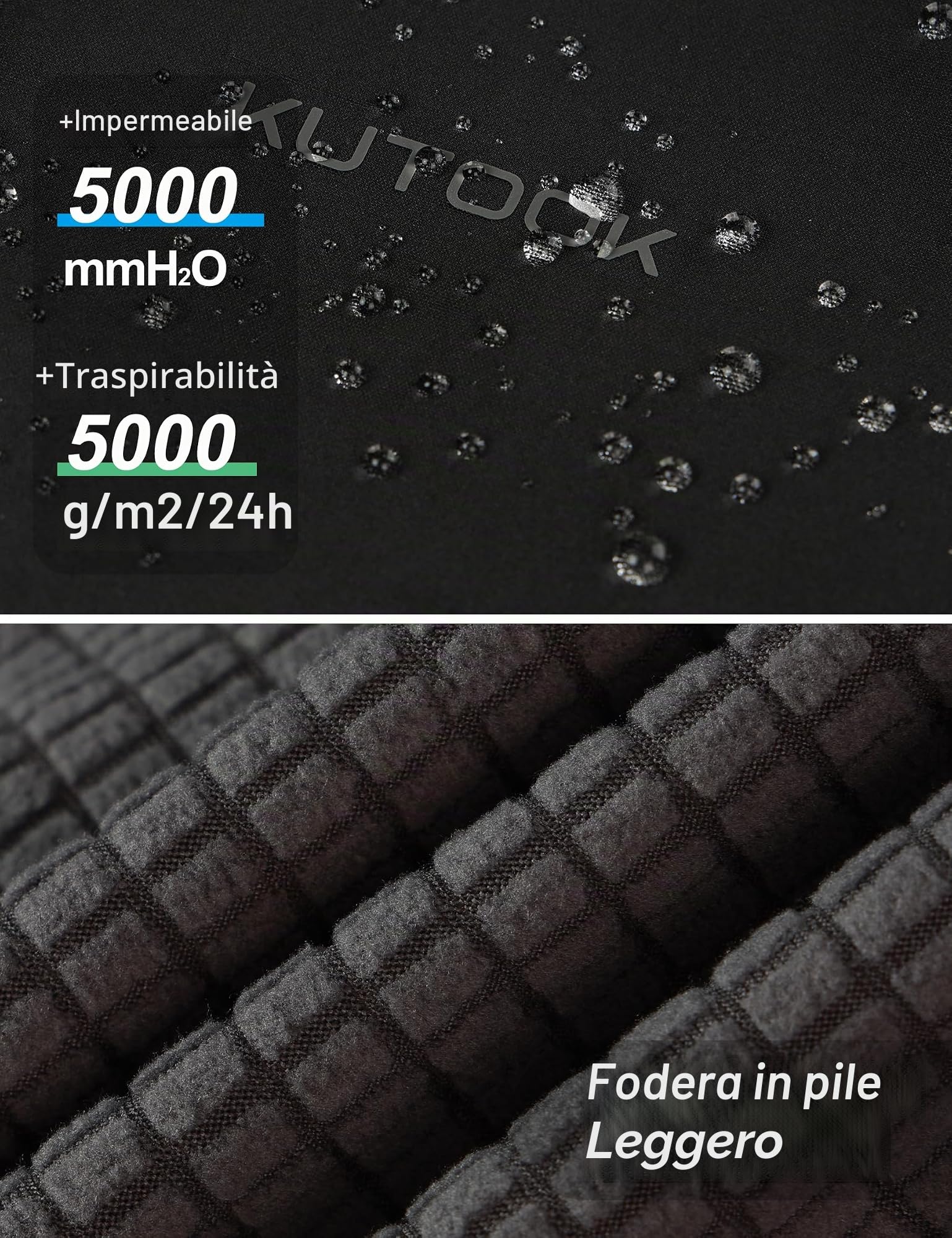 KUTOOK Giacca Softshell Uomo Invernale Giacche Trekking Uomo in Pile Giacca Tattica Militare con Cappuccio Staccabile Idrorepellente Antivento per Montagna Trekking Escursionismo