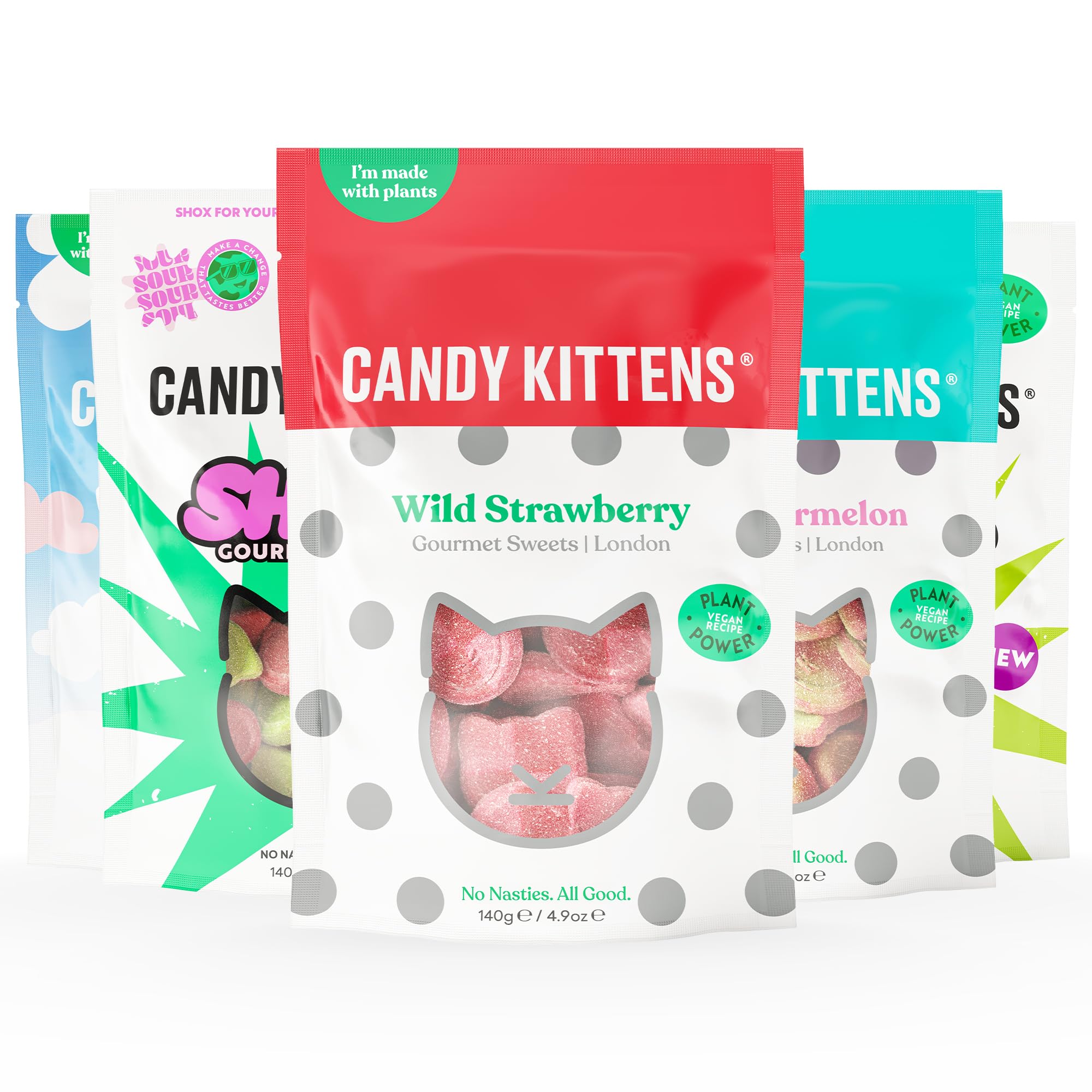 Vegan Sweets Ultimate Selection, 18 x 140g, Gourmet Sweets Bundle - Sour Watermelon, Eton Mess, Very Cherry, Wanderlust, LOVES, Wild & Free & More - Ideal Vegan Gift Set