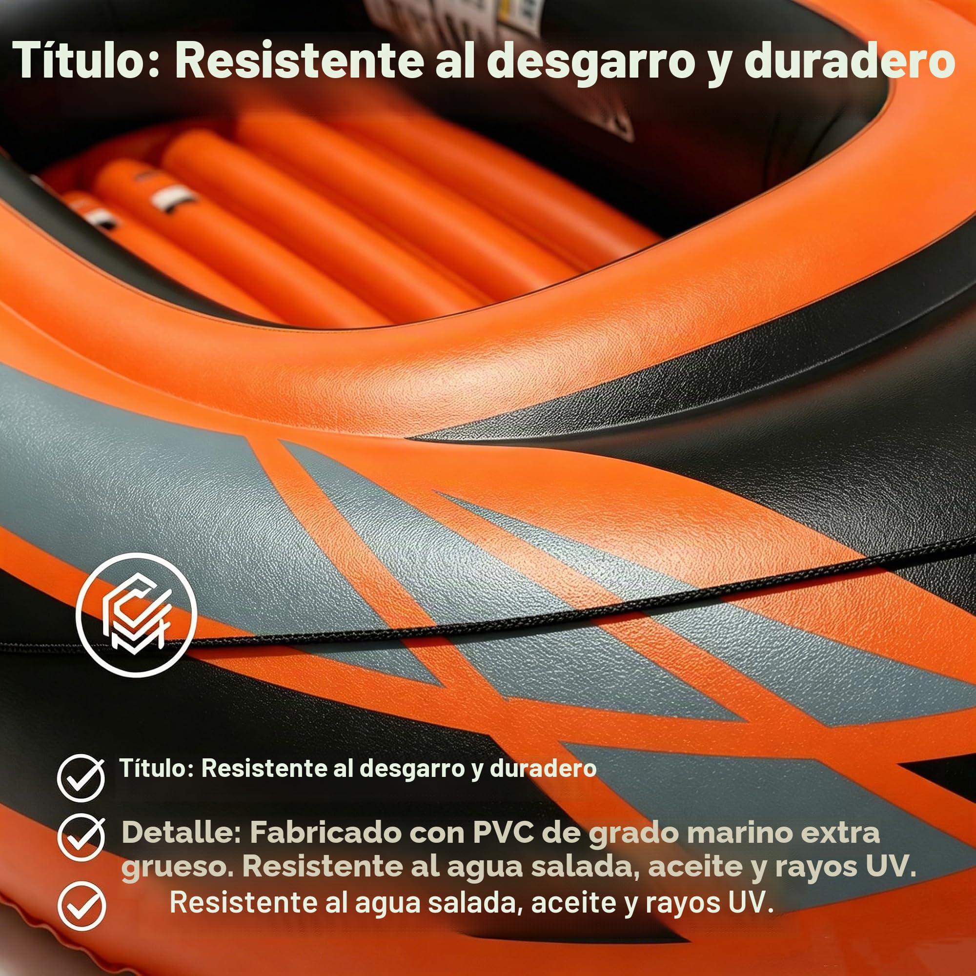 Kayak hinchable de 230 cm para adultos – Incluye remo, estructura estable, ideal para actividades de ocio en el agua, mar o río, fácil de transportar y guardar