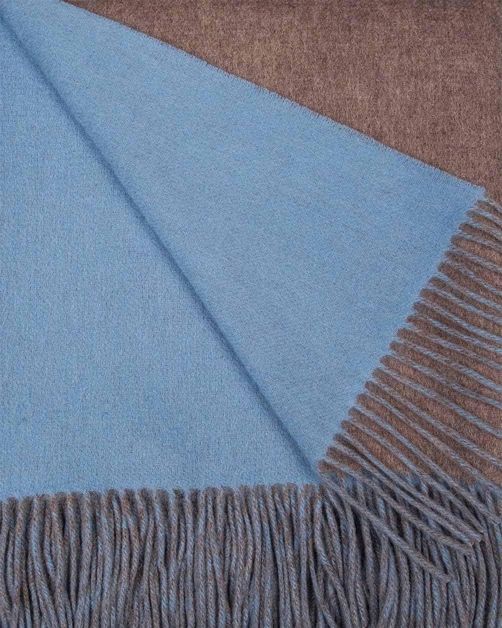 Alashan 95% Merino 5% Cashmere Double Face Classic Throw - Coral & Pink Sands