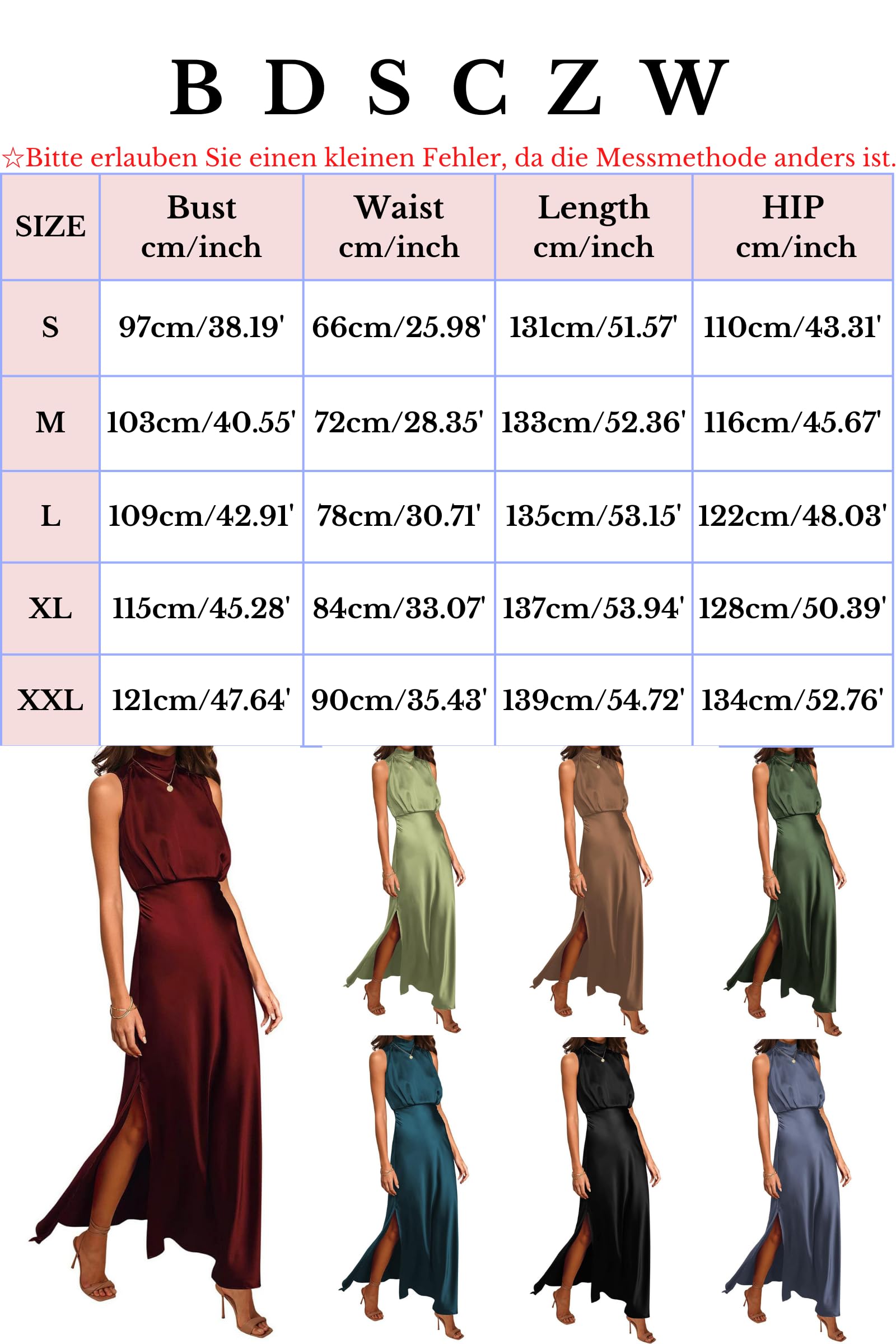 Abito da donna elegante in raso, senza maniche, a vita alta, per matrimonio, formale, per cocktail, per feste