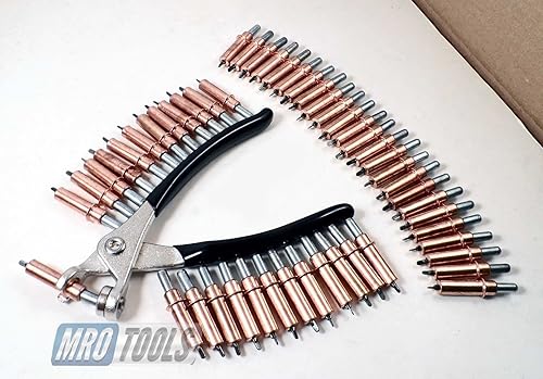 Miniatura 4 de 50 1/8 Cleco sujetadores de chapa metálica + alicates Cleco con bolsa de transporte (K1S50-1/8)