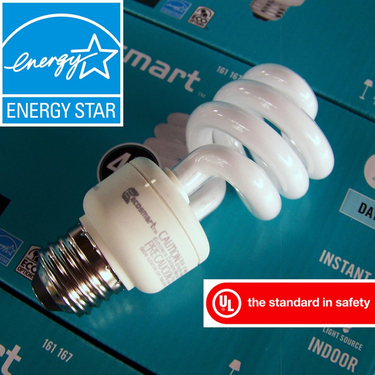 48 EcoSmart Daylight CFL 60W=14w 5000K 60 Watt Light