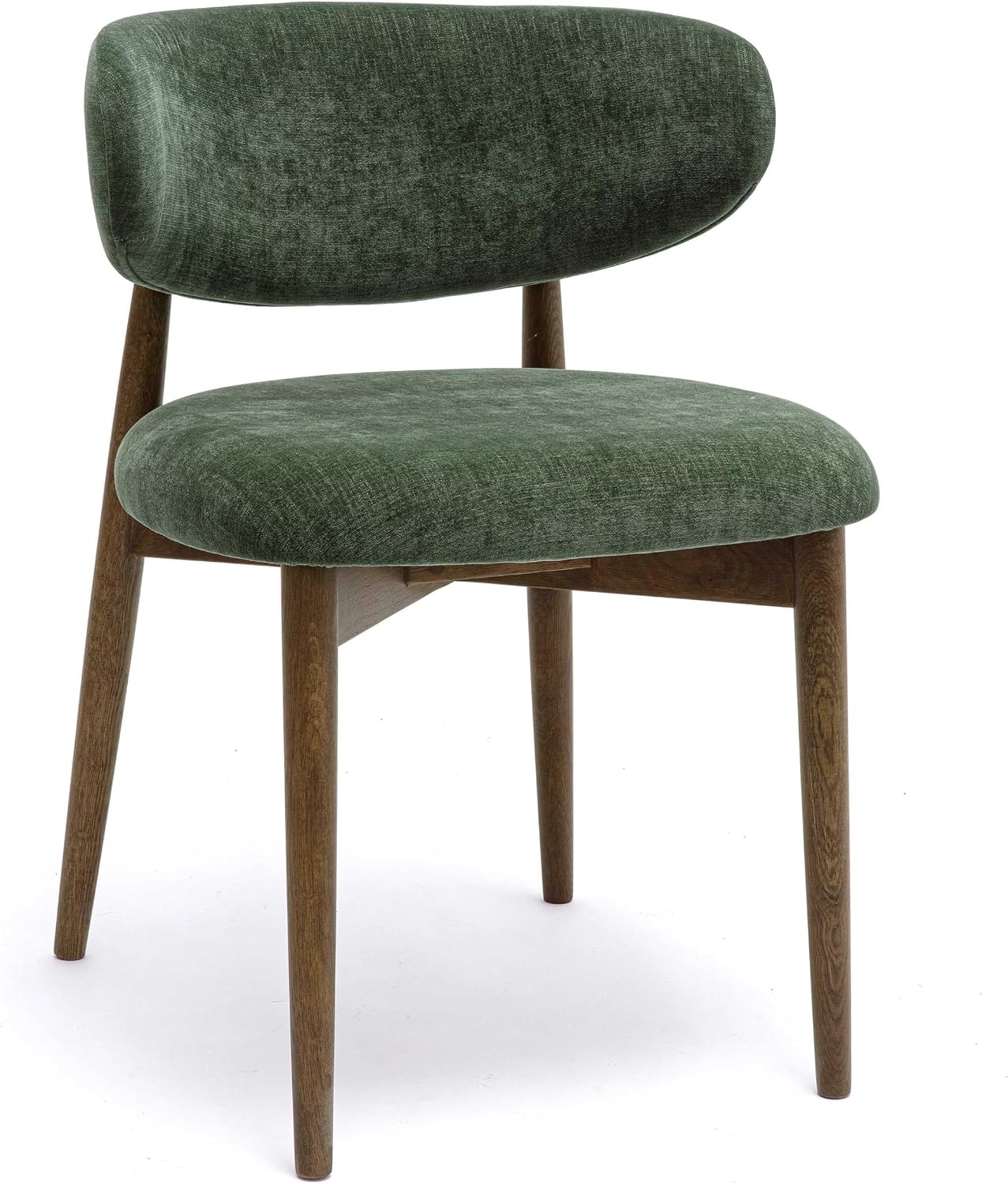 Tov Furniture Zinea Forest Green Performance Textured Velvet Dining Chair