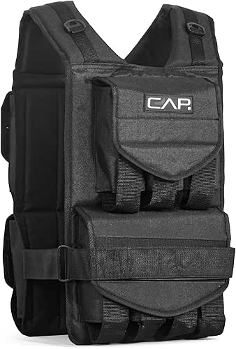 CAP Barbell Adjustable Weighted Vest | 20-150 lbs | Heavy-Duty