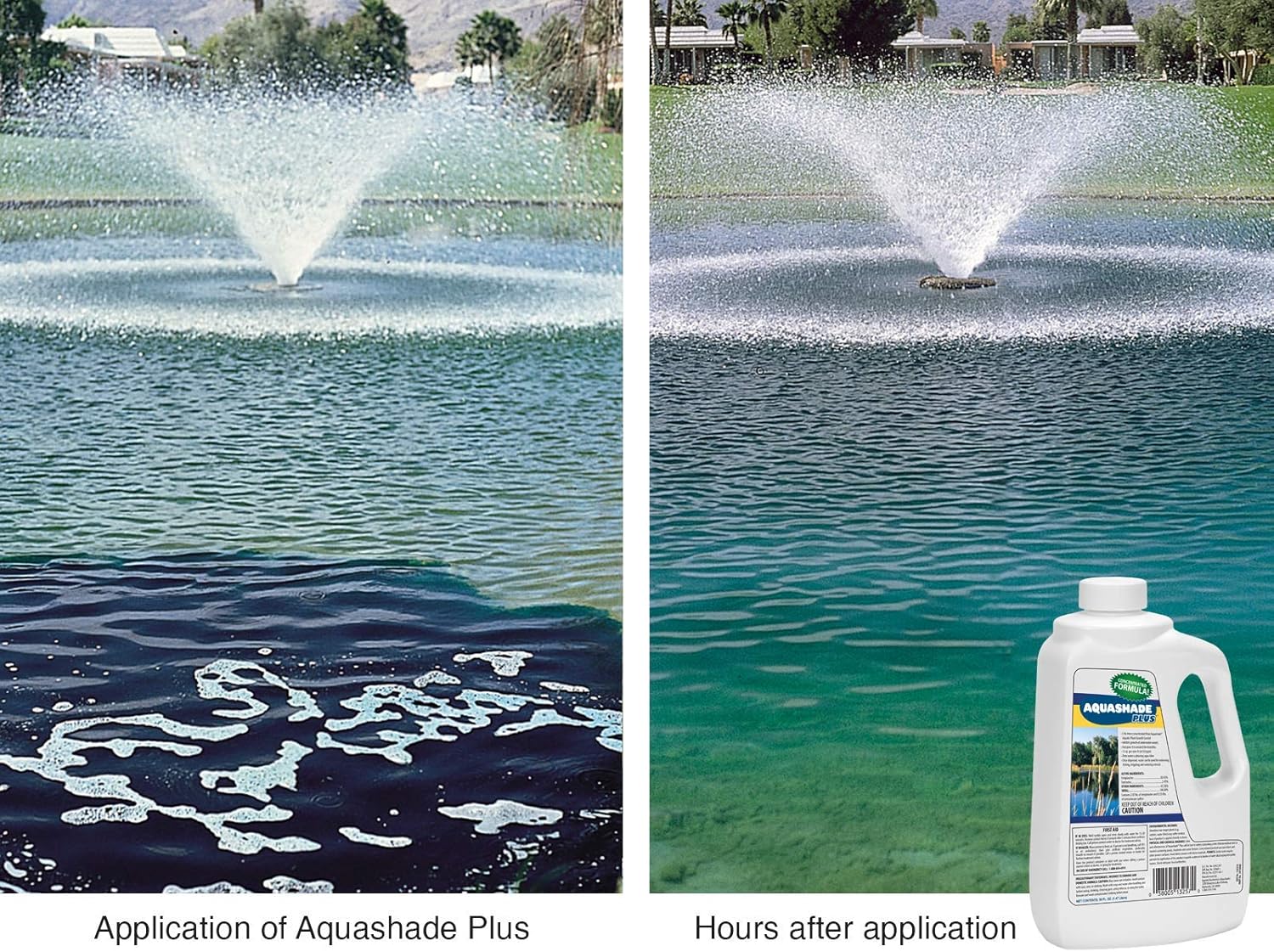 Proactive Pond Beautification Bundle - Prevent Algae Growth, Restore Nutrient Balance & Elevate Visual Appeal (Aquashade Plus + Restore WC)