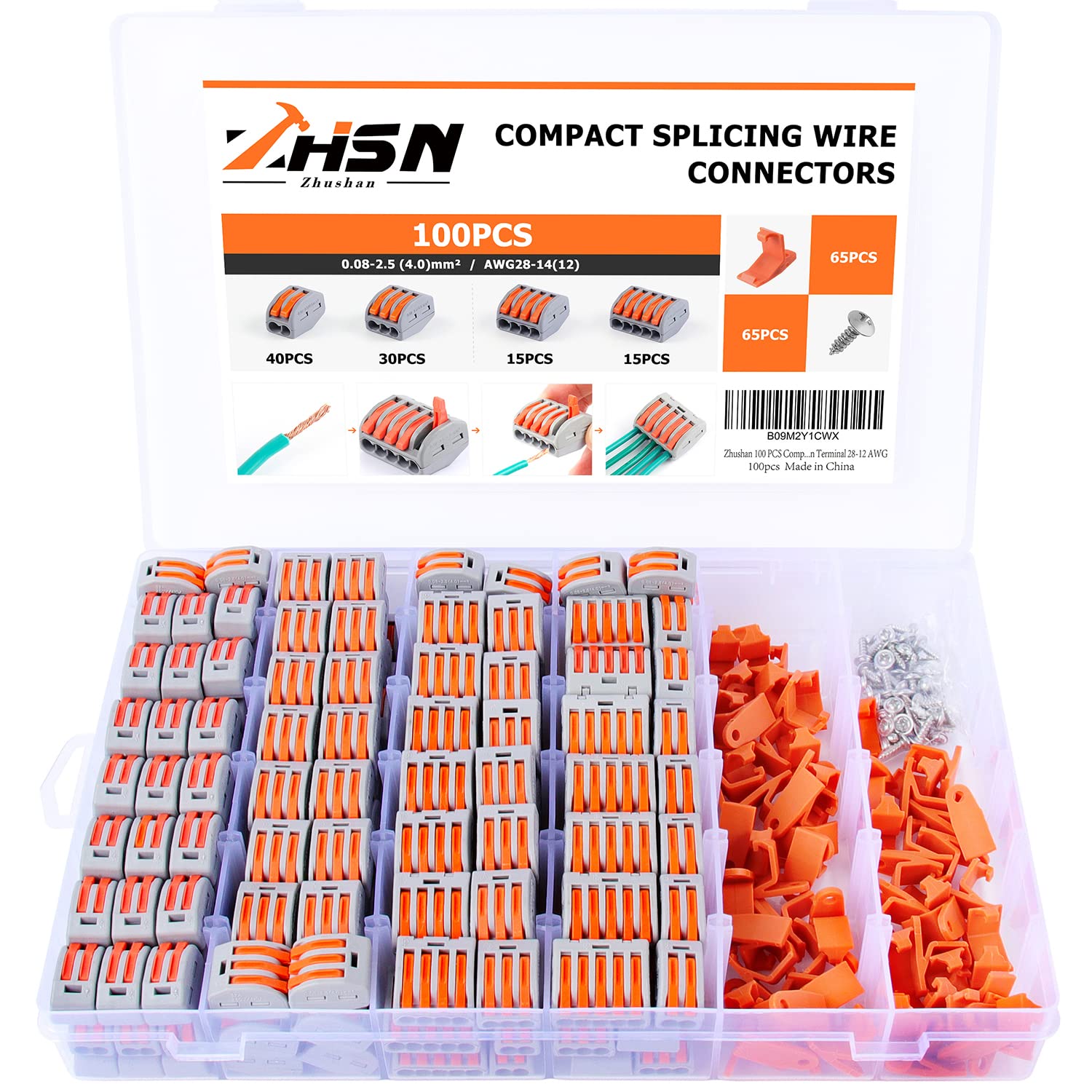Zhushan Wire Connectors - Quick Splice Kit -1 Zhushan Wire Connectors - Quick Splice Kit -1
