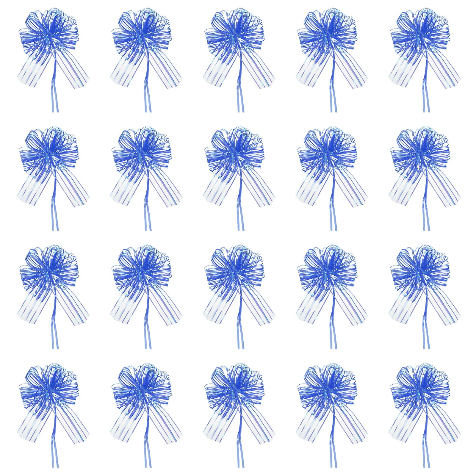 PATIKIL Confezione Da 20 Pezzi Fiocco Regalo Grande 7.5x6 Pollici Blu Scuro | Fiocchi Tirati, Per Confezione Regali Matrimonio San Valentino Compleanno Decorazione Cesto Natale