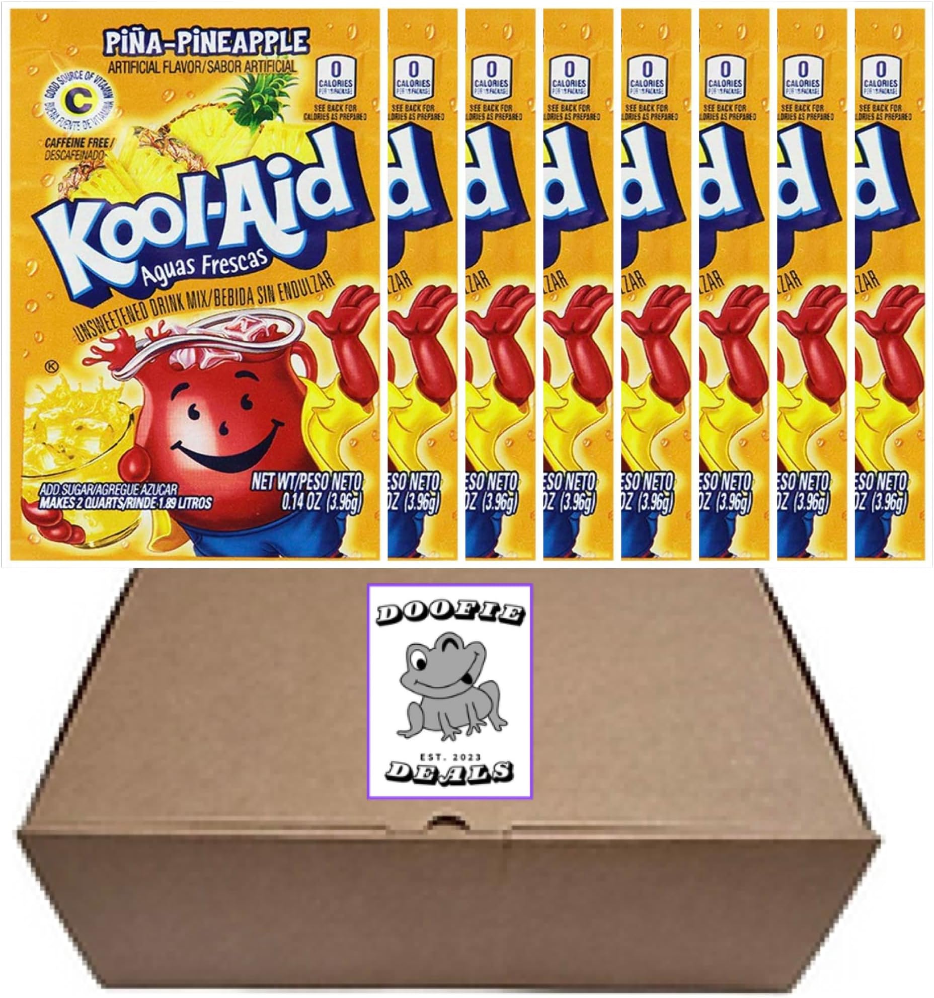 Doofie Deals Kool-Aid Drink Mix - 8 Packets (Pina Pineapple)