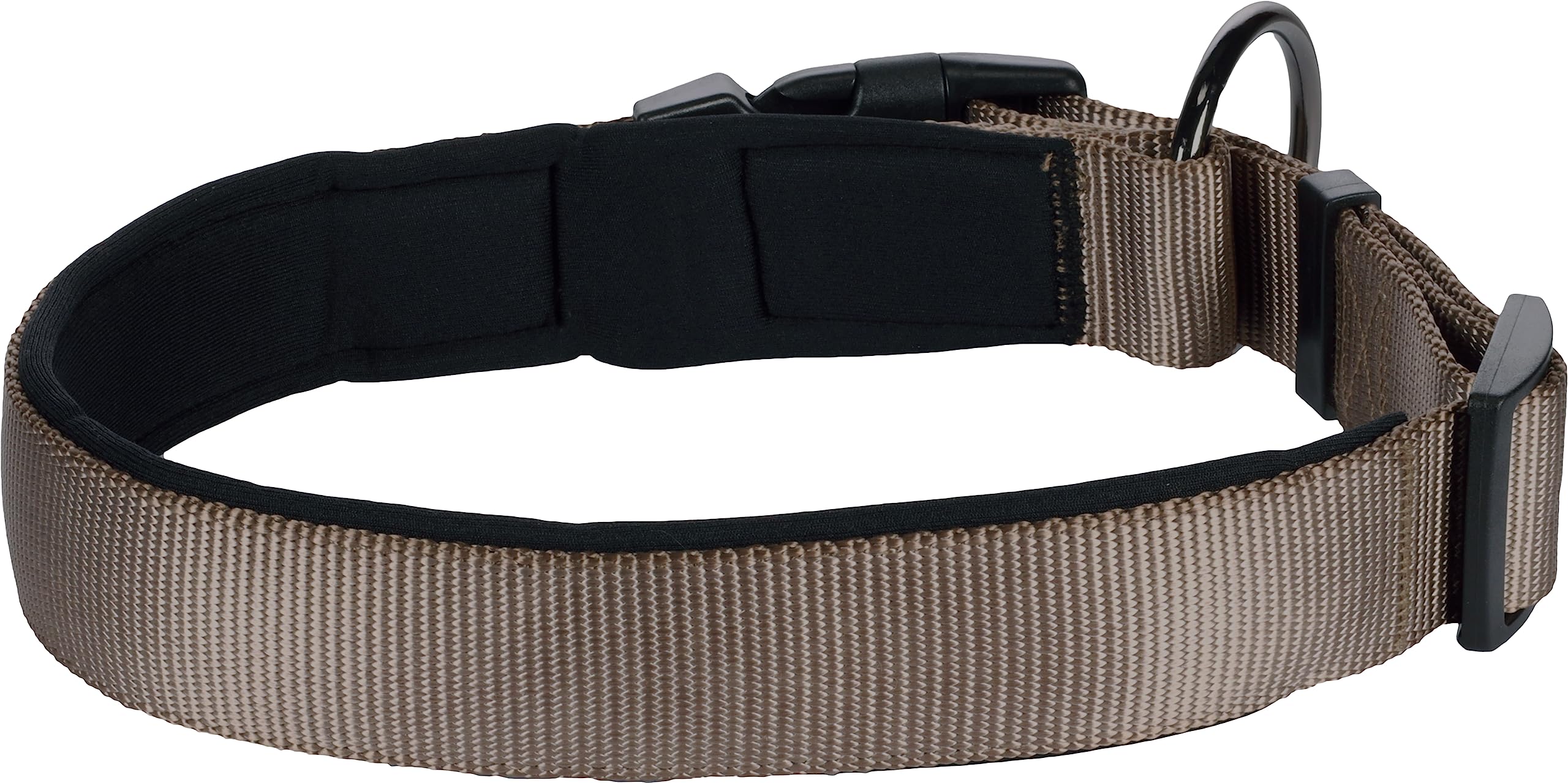 Flamingo Dog Collar Abbi Taupe XL 55-60cm 32mm