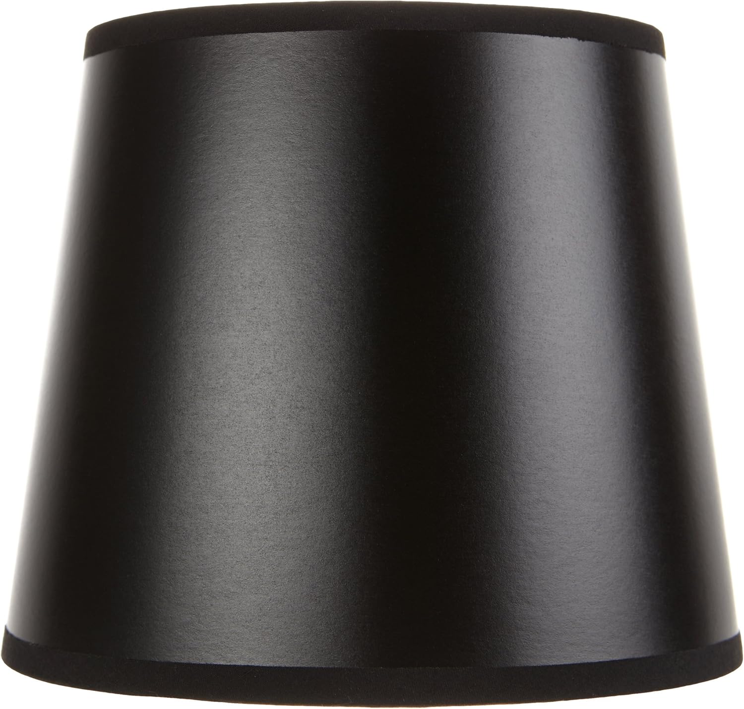 Upgradelights 7 Inch Chandelier Lampshade with Nickel Bulb Clip (Black)
