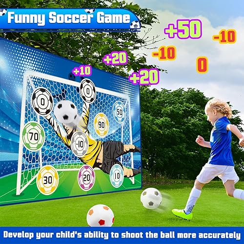 Miniatura 2 de Juego de pelota de fútbol de juguete para niños, juego de portería de fútbol para interiores y exteriores, juguetes deportivos para niños y niñas de