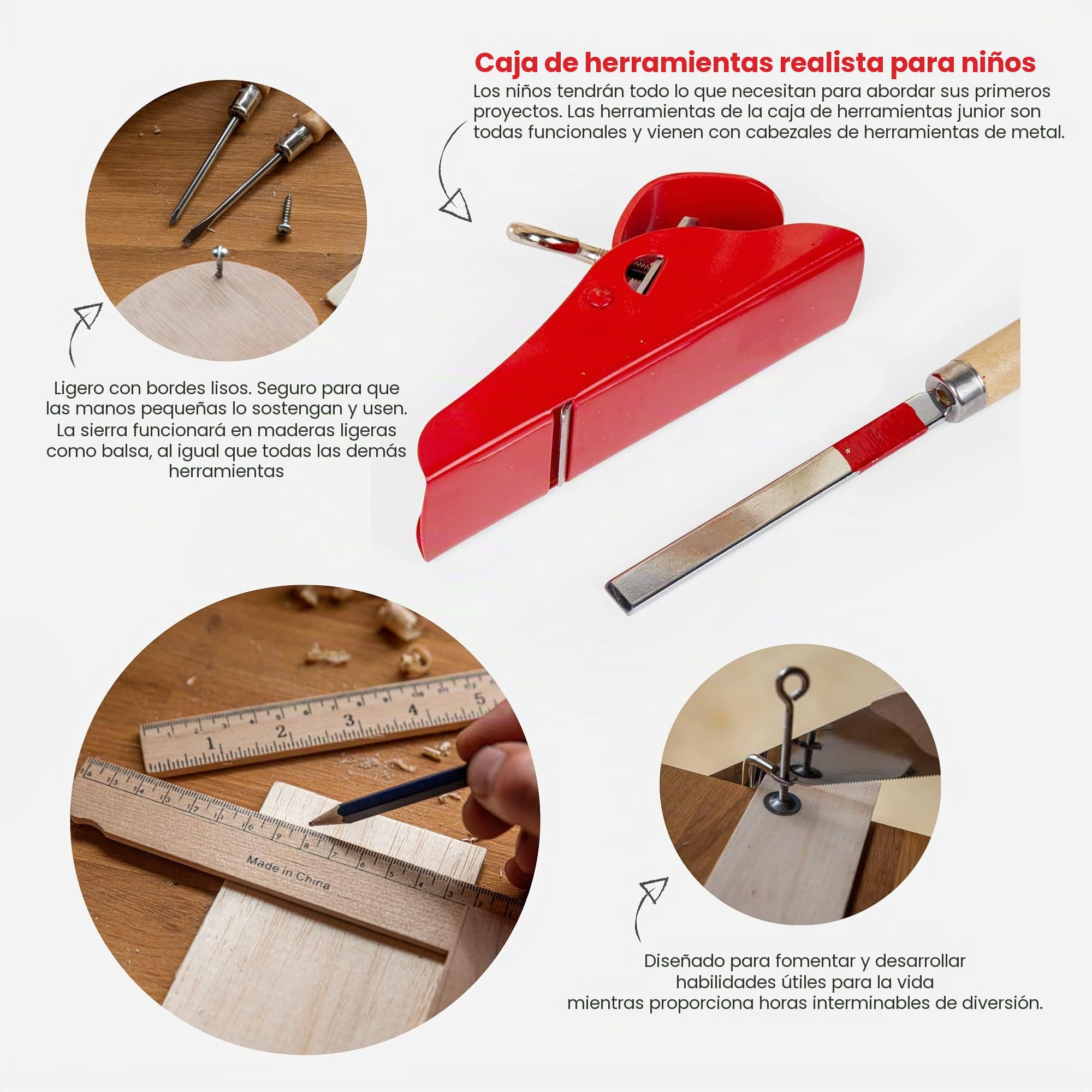 Bigjigs Toys Caja de Herramientas Junior