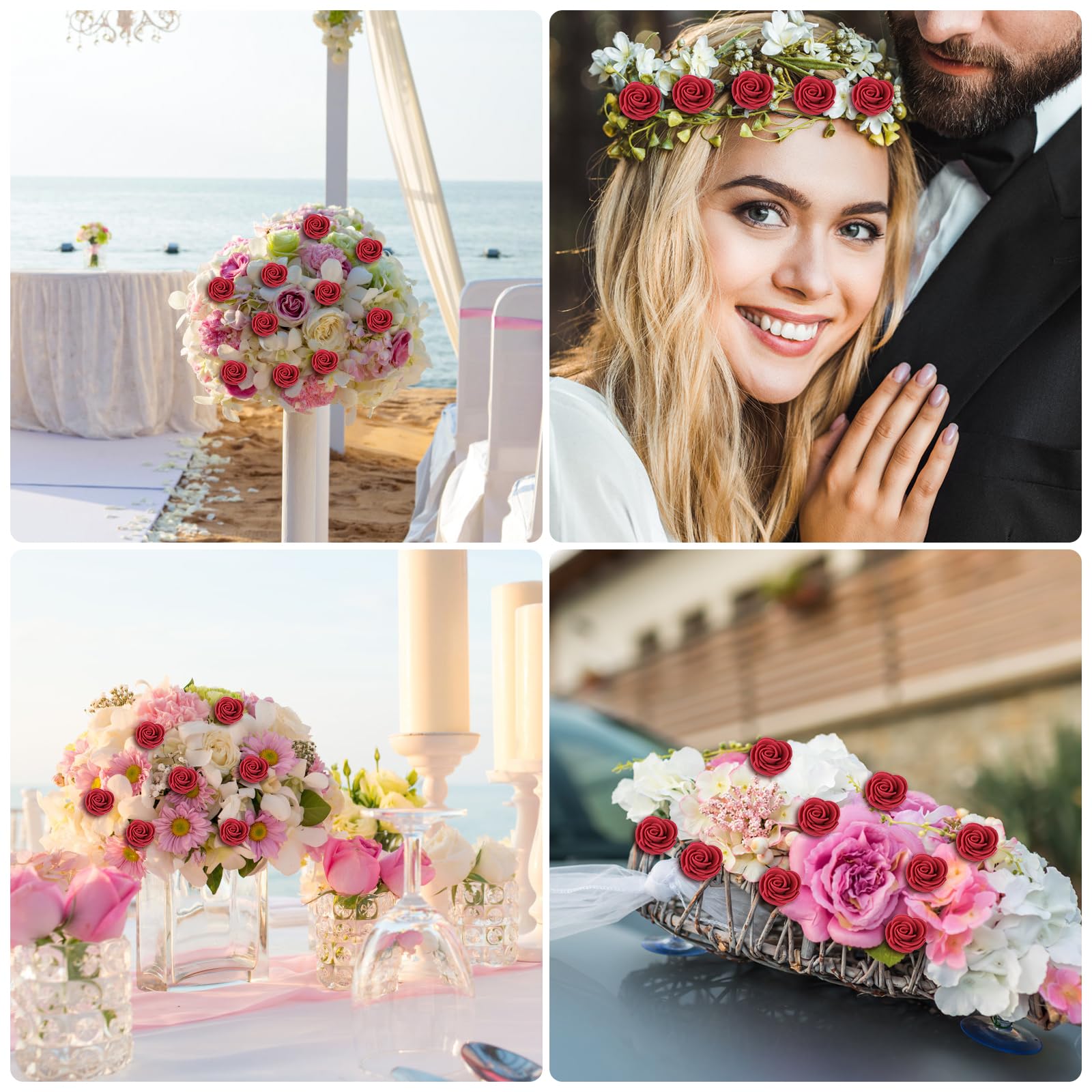 144 Stuks Kunstbloemen Mini Foam Rozen Met Stem We... – Vicedeal 144 Stuks Kunstbloemen Mini Foam Rozen Met Stem We... – Vicedeal