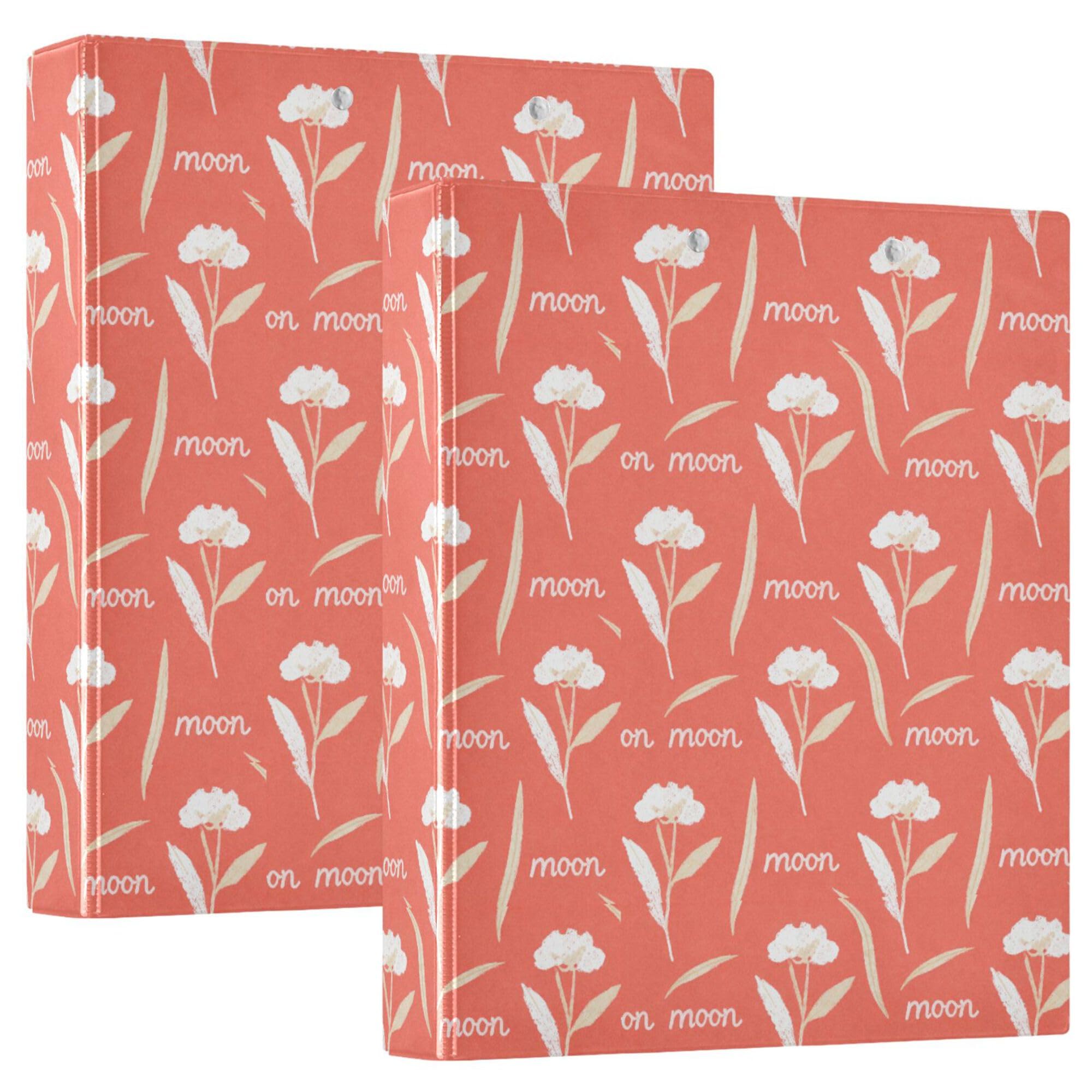 Raccoglitore a 3 anelli da 12,7 cm con tasche interne, confezione da 1/2 raccoglitori universitari per studenti con copertina rigida