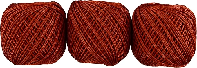 Amazon Co Jp オリムパス製絲 エミーグランデ カラーズ レース糸 合細 Col 755 オレンジ 系 10g 約44m 3玉セット ホビー 通販