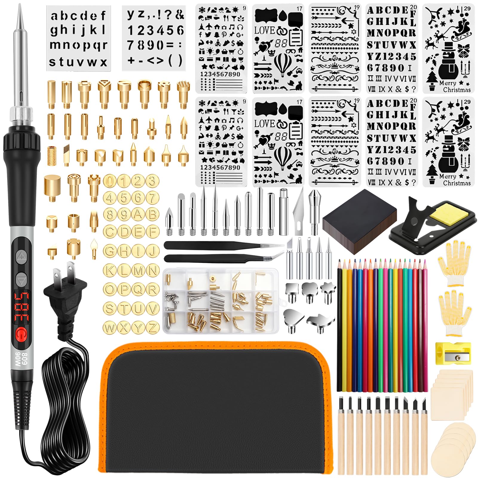 QLOUNI 203PCS Wood Burning Kit