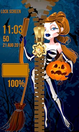 Tela Witch Zipper fechamento
