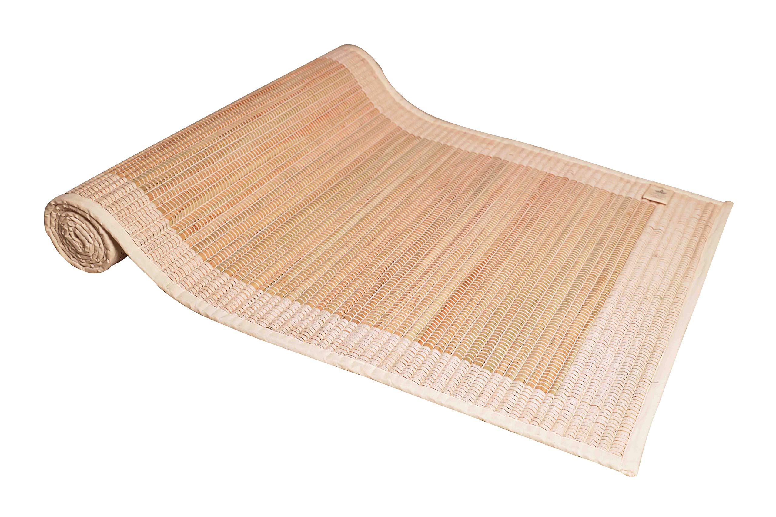 YAAZH VASTRA Yoga mat Natural Sambu Yoga Mat with Back Rubberized Anti Skid Yoga mat for Gym Workout and Flooring Exercise Long Size Yoga Mat for Men & Women (With Free Carry Bag) (27" x 72") (B07H5MTV8R) Amazon Price History, Amazon Price Tracker