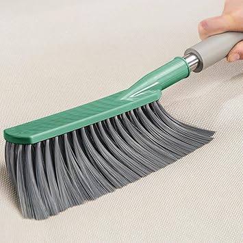 muhm Bed Brush Home Bed Sofa Cleaning Artifact Bedroom Long Handle Soft Bristle Brush Bed Broom Broom Kang Brush dust Removal Brush Spongehandlegreen